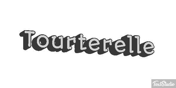 Tourterelle Effet de texte