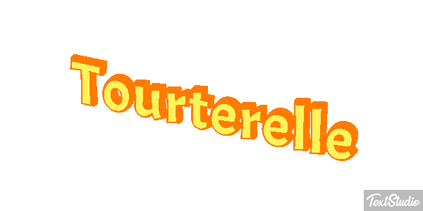 Tourterelle Effet de texte