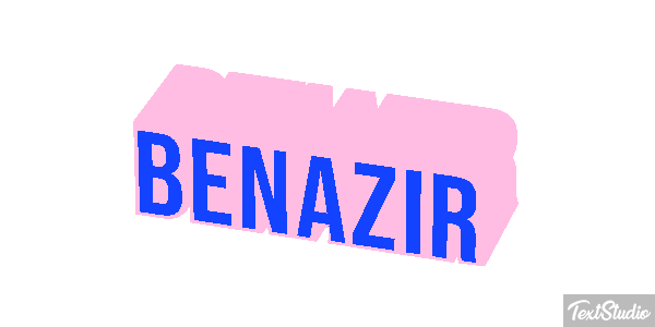 Benazir Efecto de texto