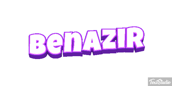 Benazir Efecto de texto