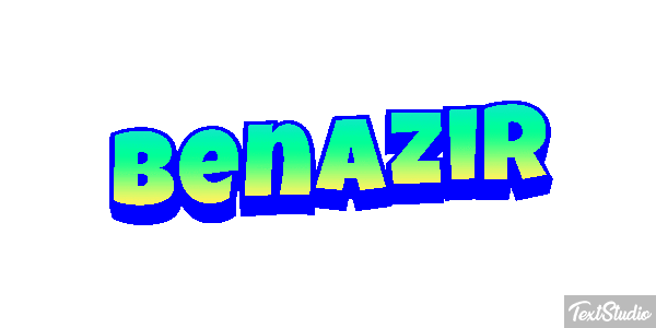 Benazir Efecto de texto