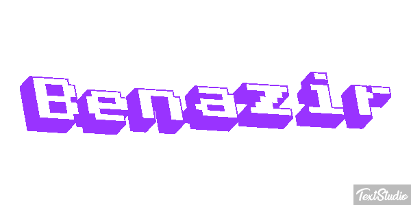 Benazir Efecto de texto