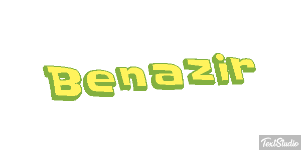 Benazir Efecto de texto