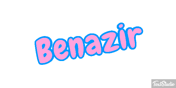 Benazir Efecto de texto