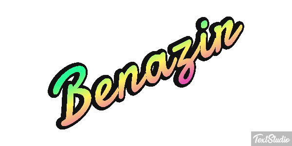 Benazir Efecto de texto