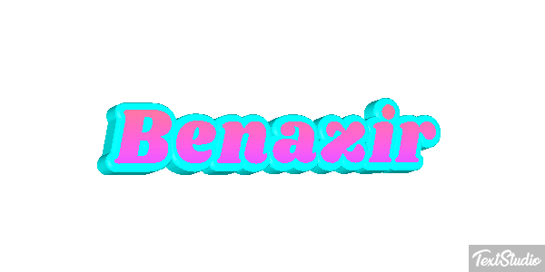 Benazir Efecto de texto