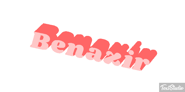 Benazir Efecto de texto