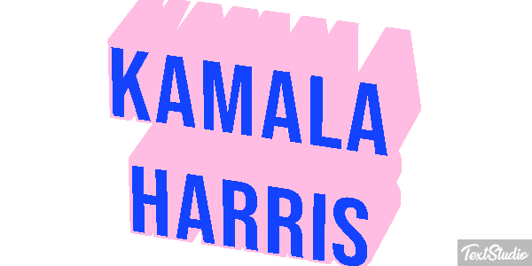 Kamala Harris Text effect