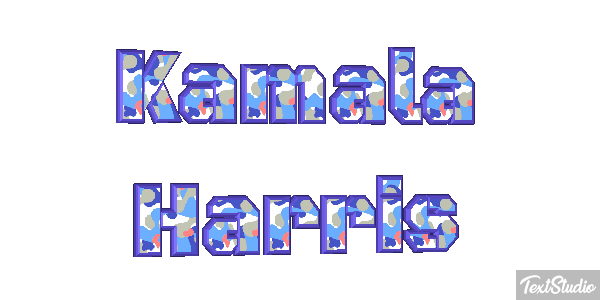 Kamala Harris Text effect