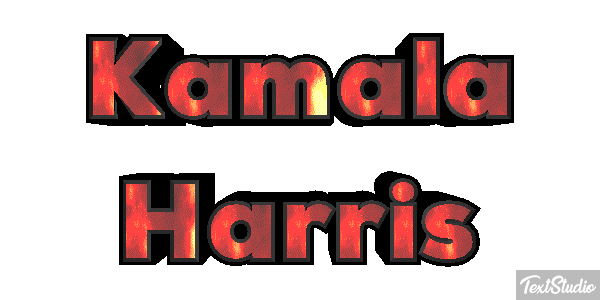 Kamala Harris Text effect