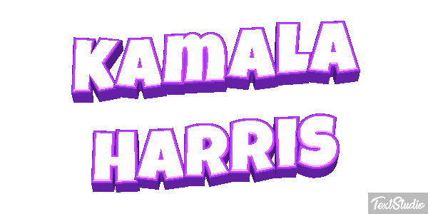 Kamala Harris Text effect