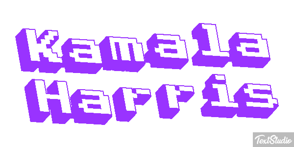 Kamala Harris Text effect