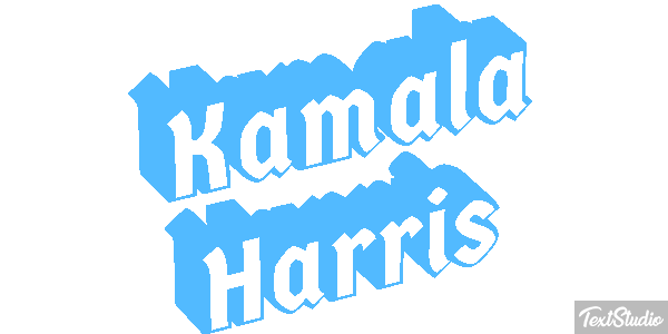 Kamala Harris Text effect