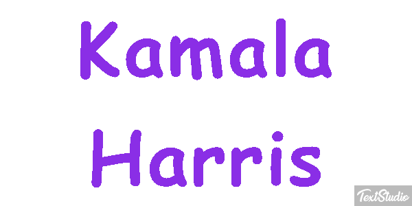 Kamala Harris Text effect