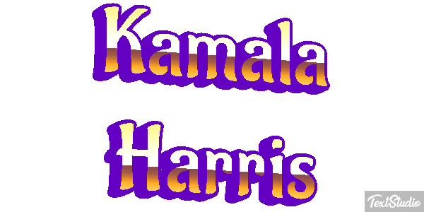 Kamala Harris Text effect