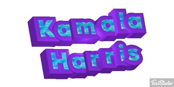 Kamala Harris Text effect