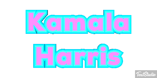 Kamala Harris Text effect