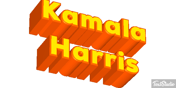 Kamala Harris Text effect
