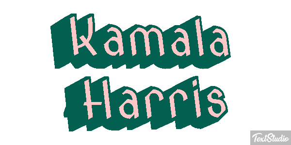 Kamala Harris Text effect