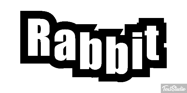 Rabbit Effetto testo