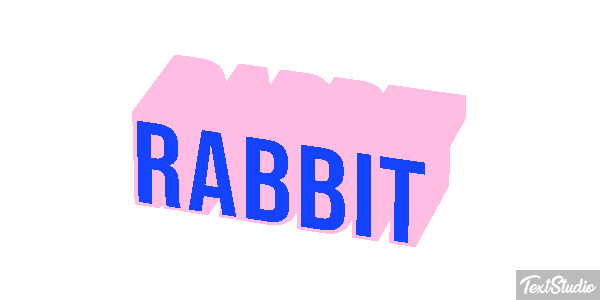 Rabbit Effetto testo