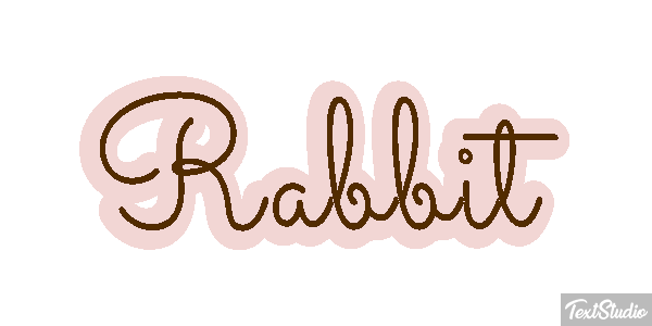Rabbit Effetto testo