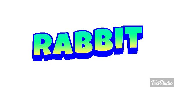 Rabbit Effetto testo