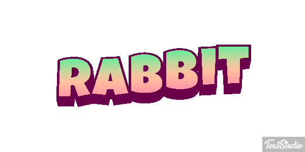 Rabbit Effetto testo