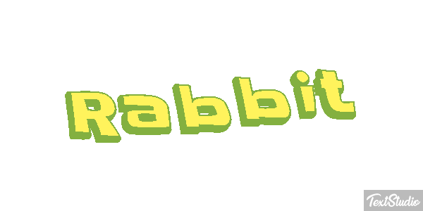 Rabbit Effetto testo