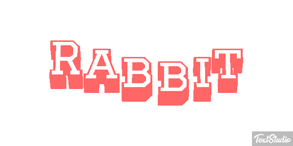Rabbit Effetto testo