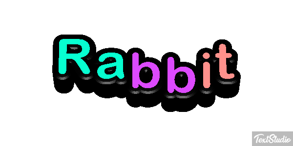 Rabbit Effetto testo