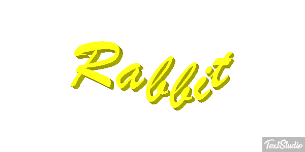 Rabbit Effetto testo