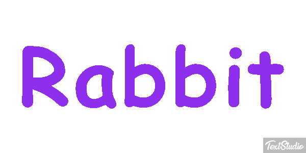 Rabbit Effetto testo