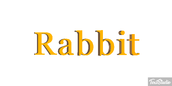Rabbit Effetto testo
