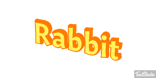 Rabbit Effetto testo