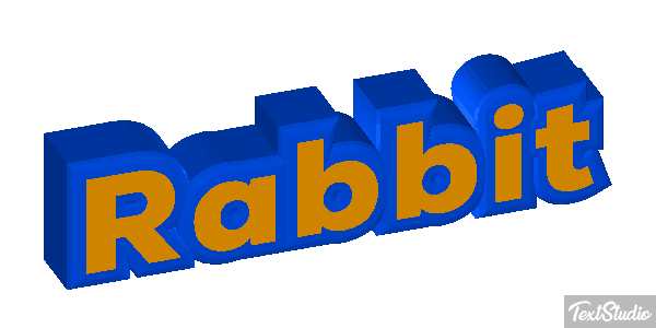 Rabbit Effetto testo