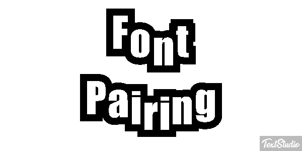 Font Pairing Text effect