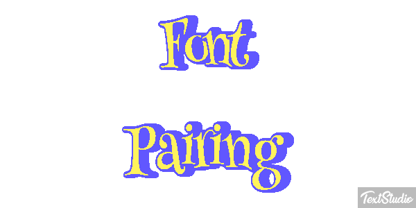 Font Pairing Text effect