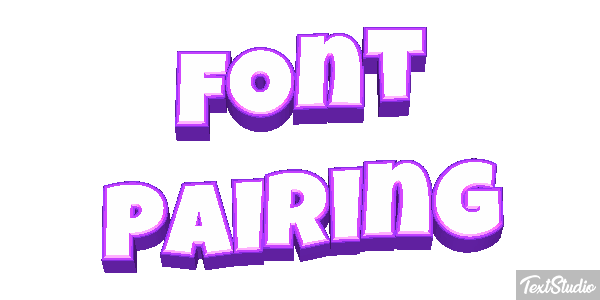 Font Pairing Text effect