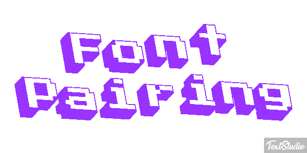 Font Pairing Text effect