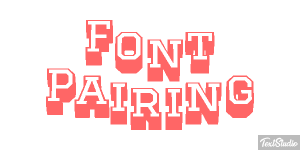 Font Pairing Text effect