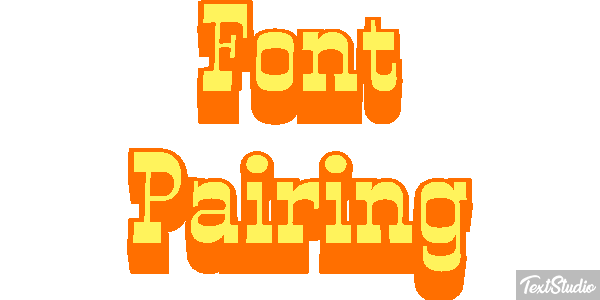 Font Pairing Text effect