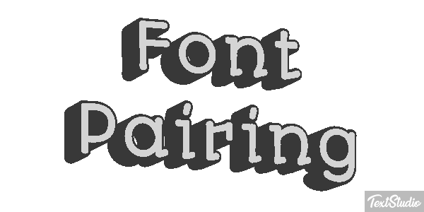 Font Pairing Text effect