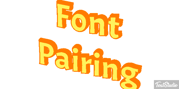 Font Pairing Text effect