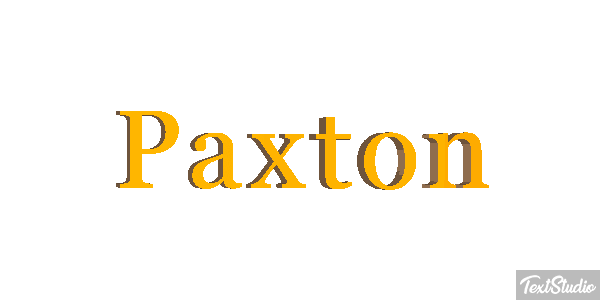 Paxton Efecto de texto