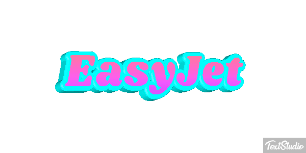 EasyJet Efecto de texto