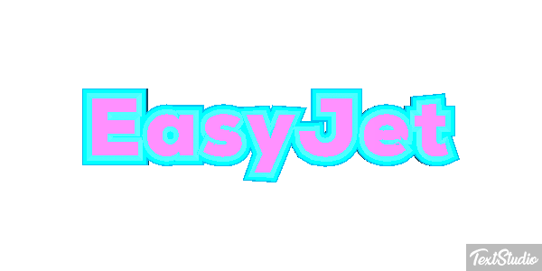 EasyJet Efecto de texto