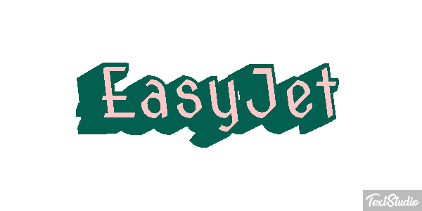 EasyJet Efecto de texto