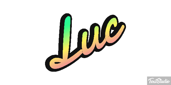 Luc Text effect