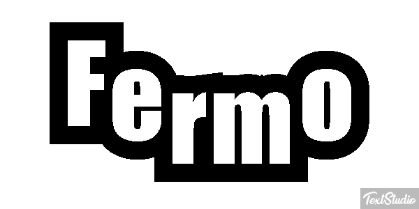 Fermo Effetto testo